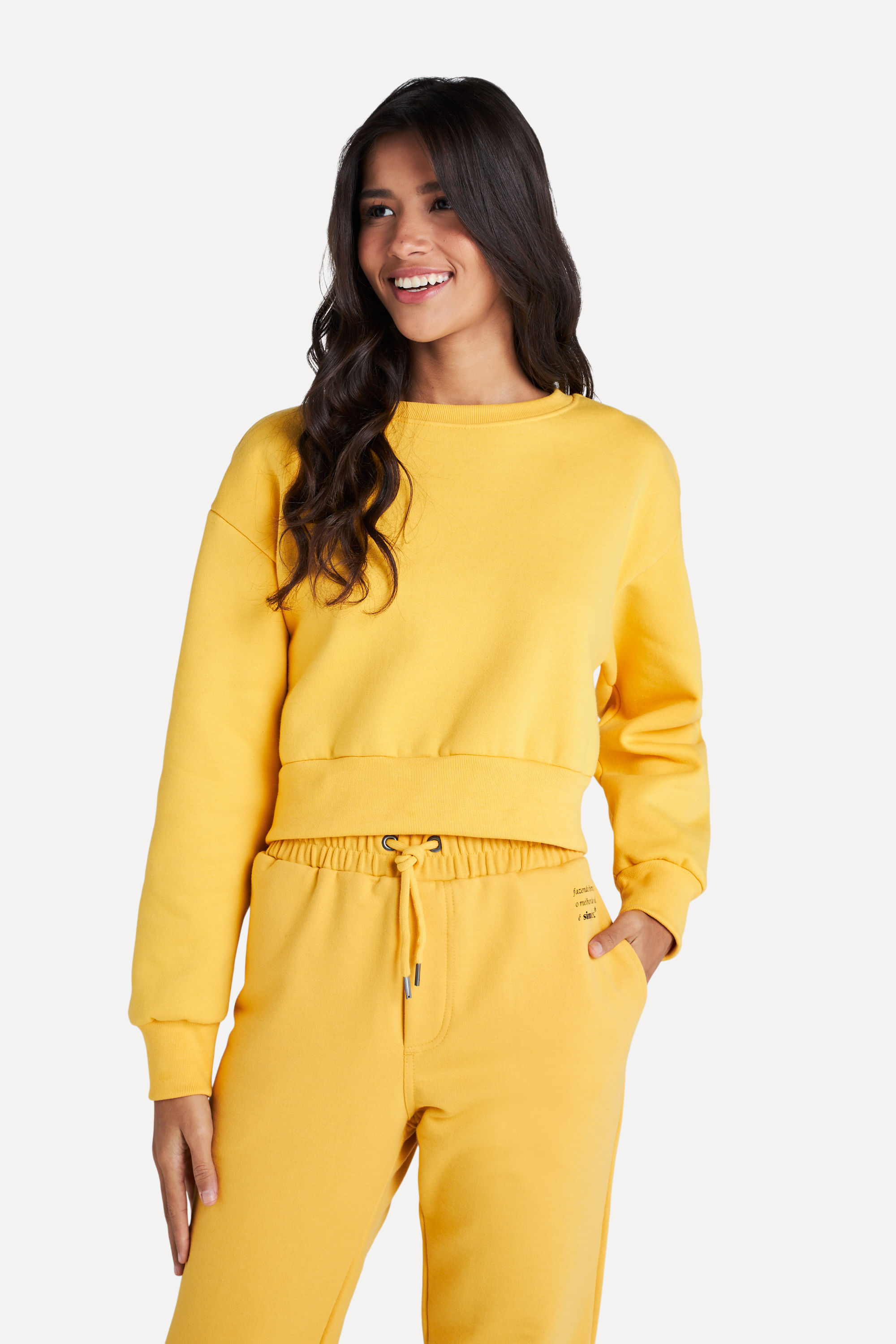 Shops sueter feminino amarelo