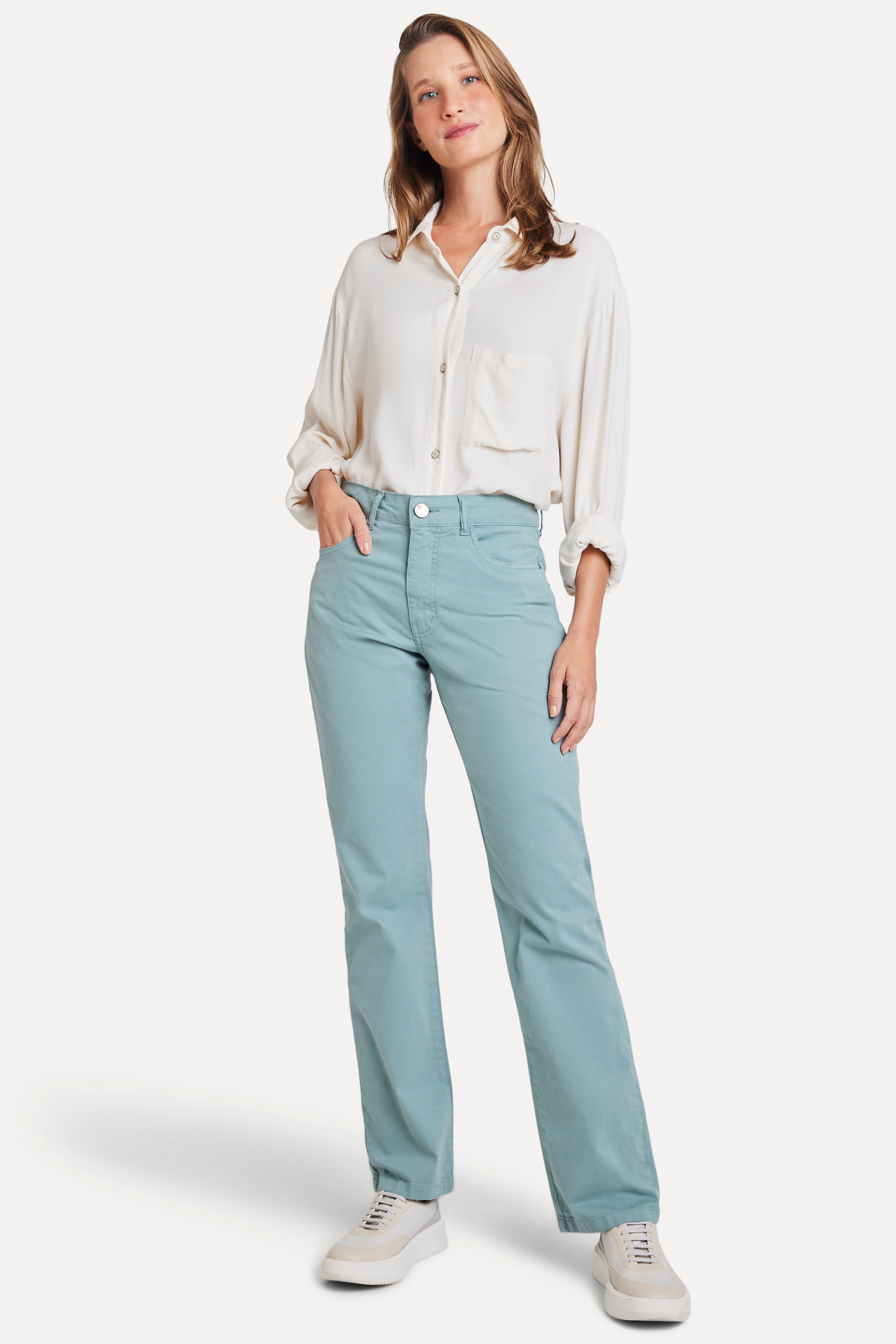 Calca-de-Sarja-Reta-Feminina-Color-Verde-46-05