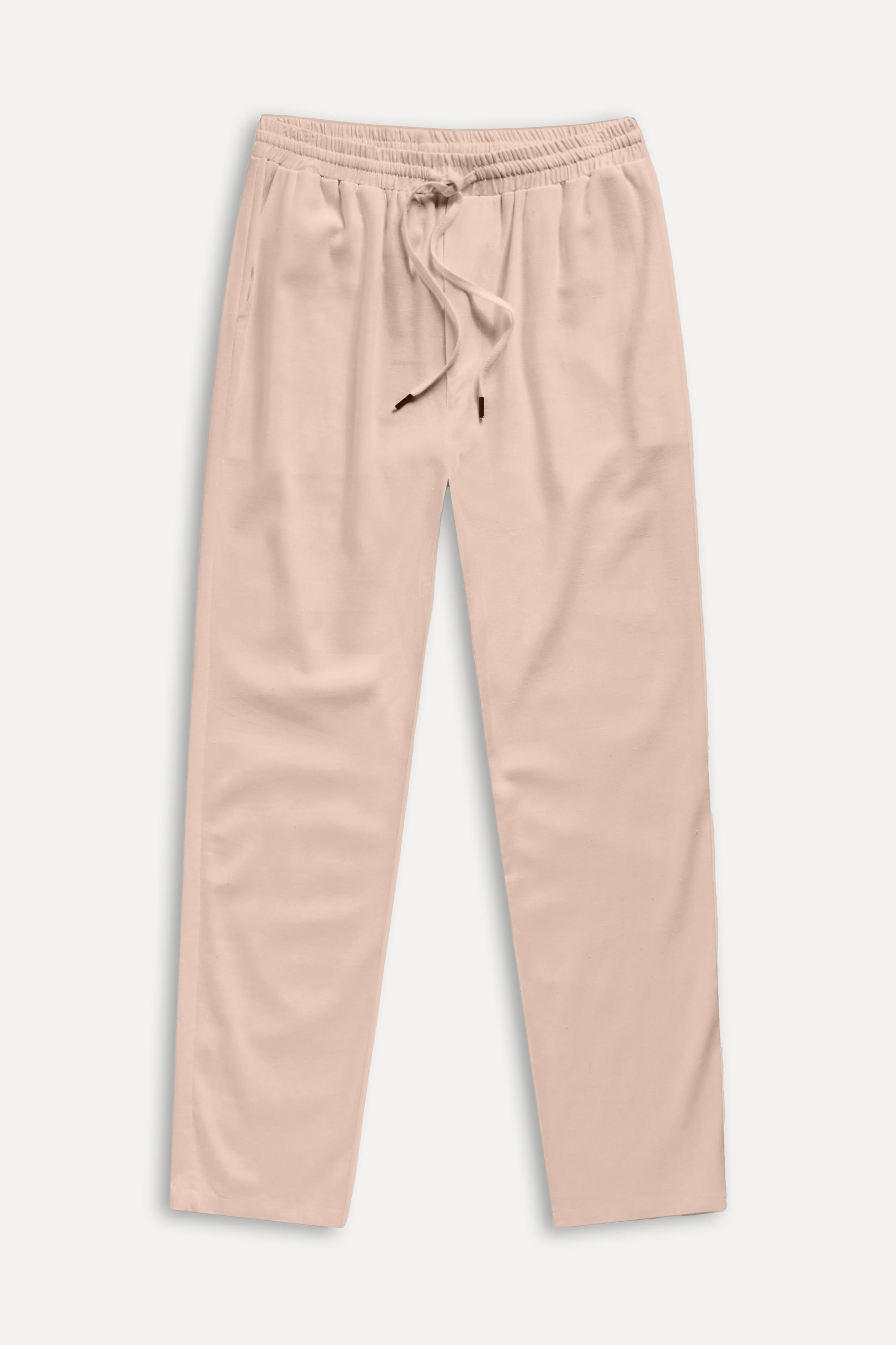 Calca-Masculina-de-Linho-com-Elastico-Palha-PP-06