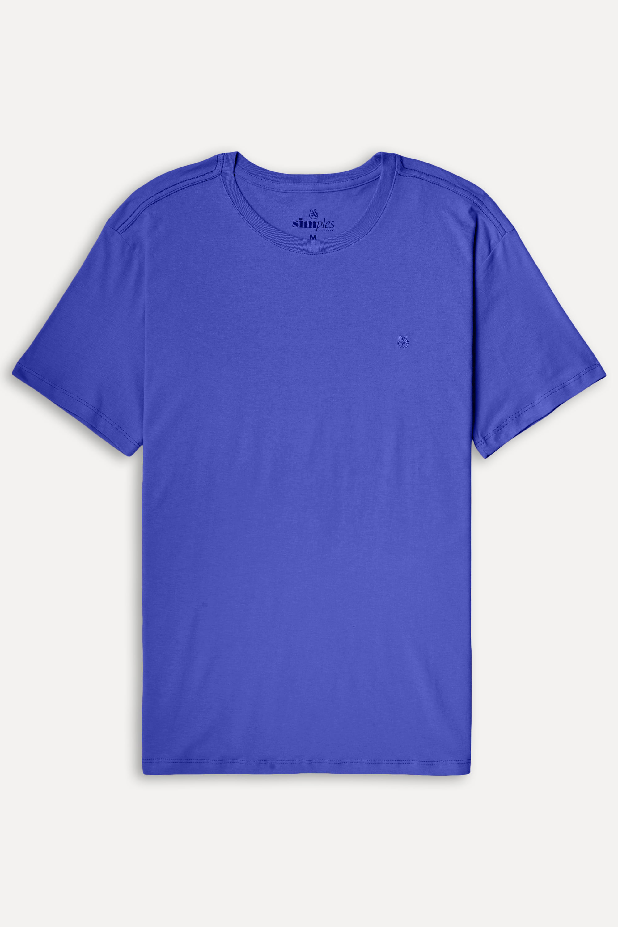 Camiseta-Basica-Masculina-Simples-Logo-Manga-Curta-Azul-PP-06