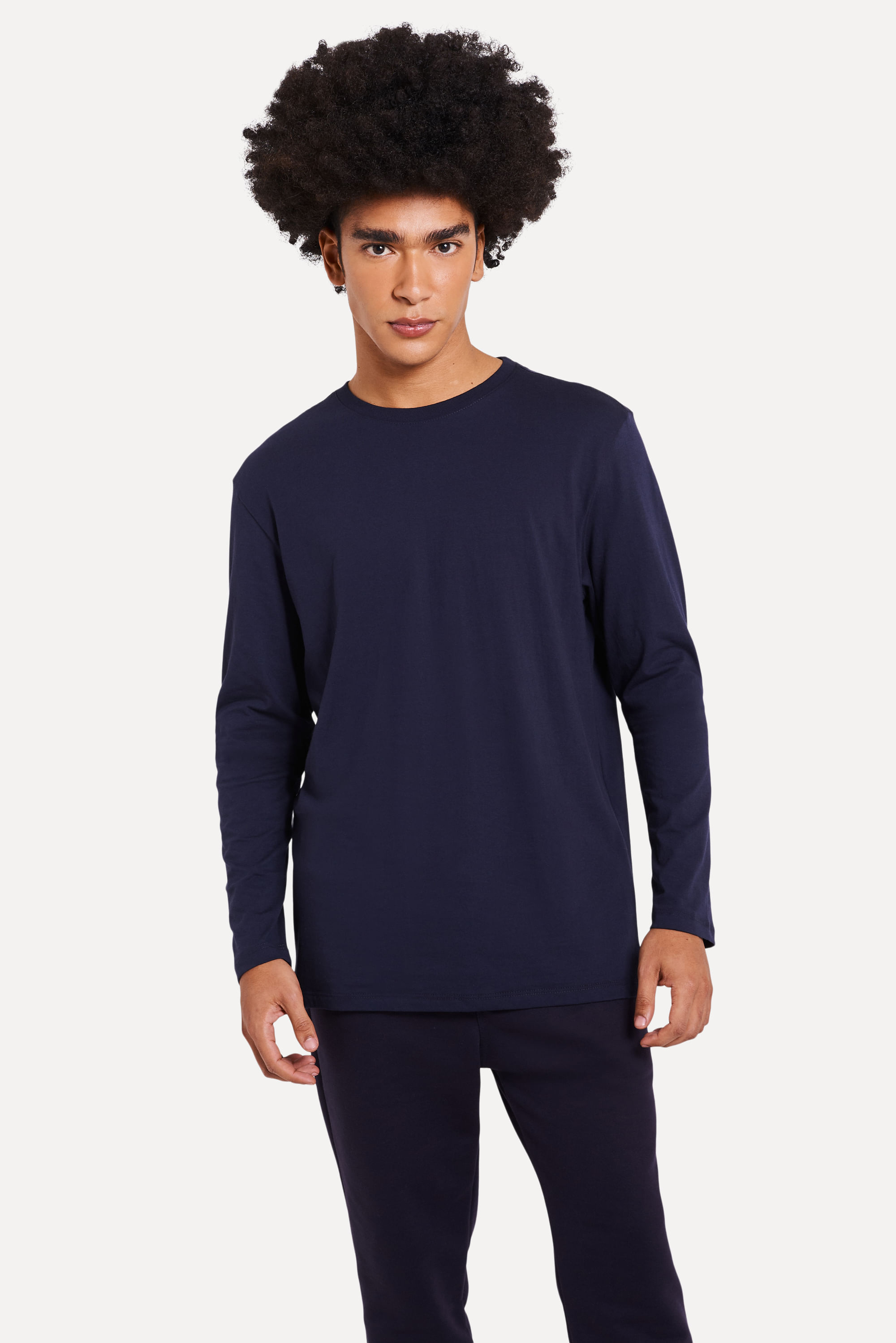 Camiseta-Basica-Masculina-Simples-Manga-Longa-Azul-Marinho-GGG-01