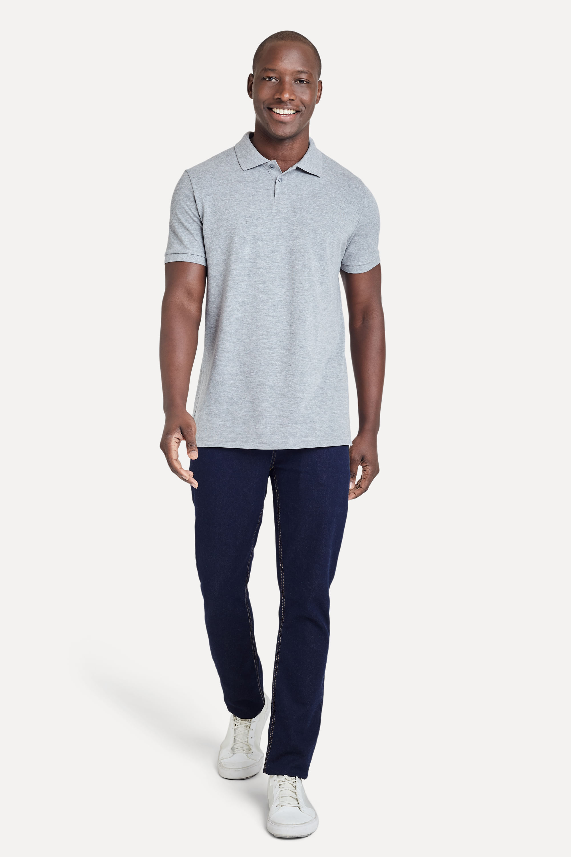 Polo-Basica-Masculina-Piquet-Algodao-Peruano-Cinza-Mescla-PP-03