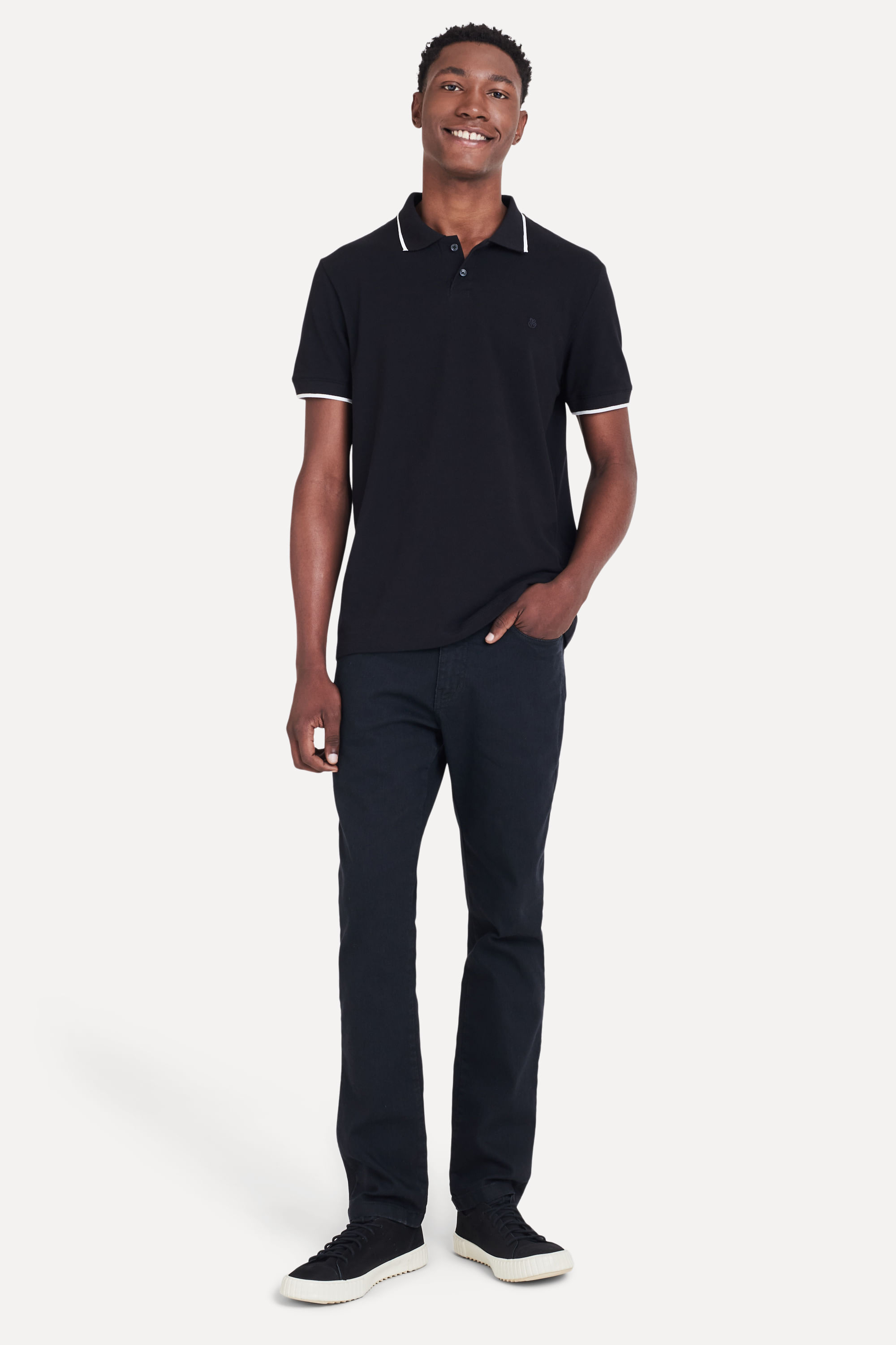 Polo-Basica-Masculina-Gola-Frisos-Preto-G-03
