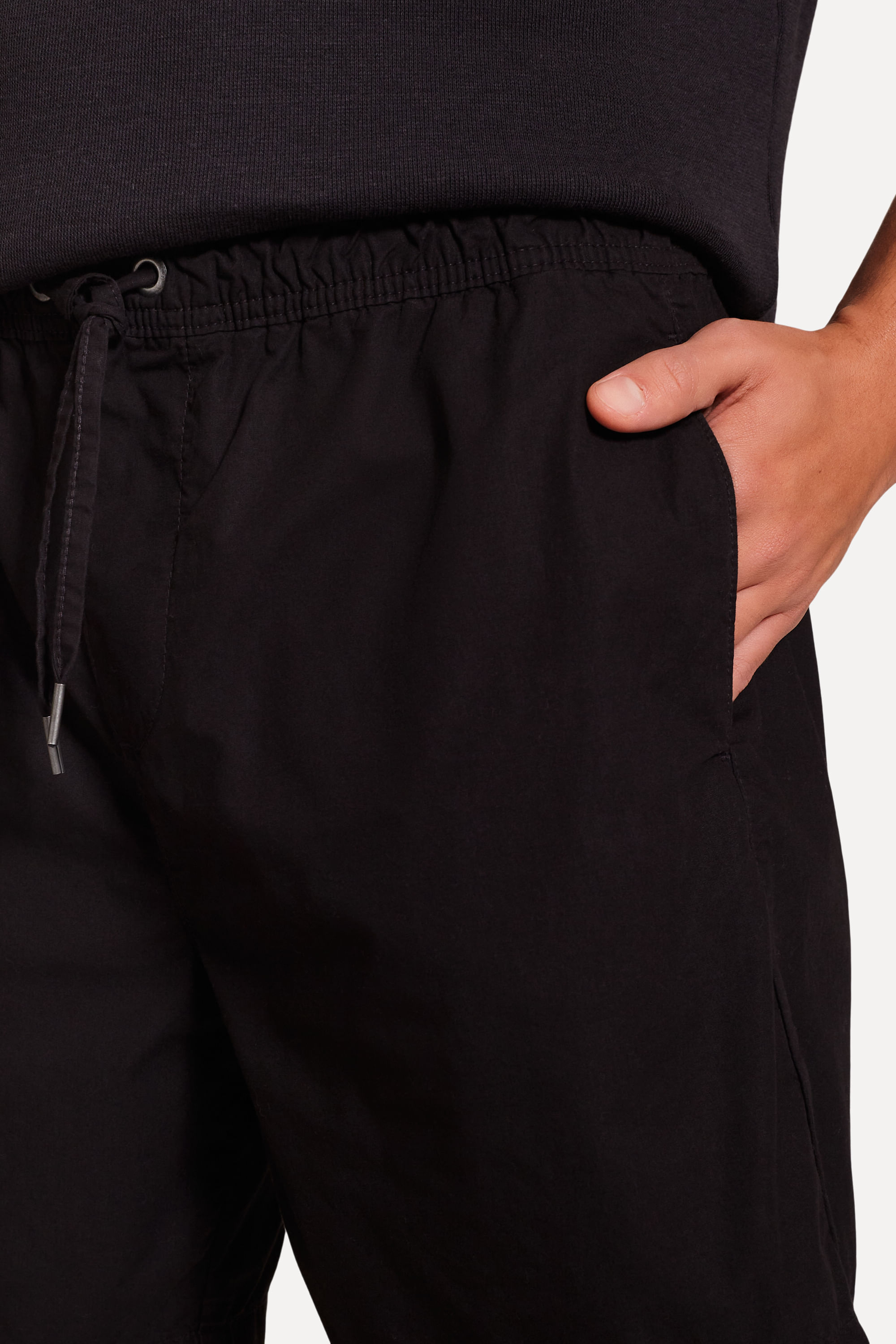 Bermuda-de-Sarja-Masculina-com-Elastico-Preto-M-02