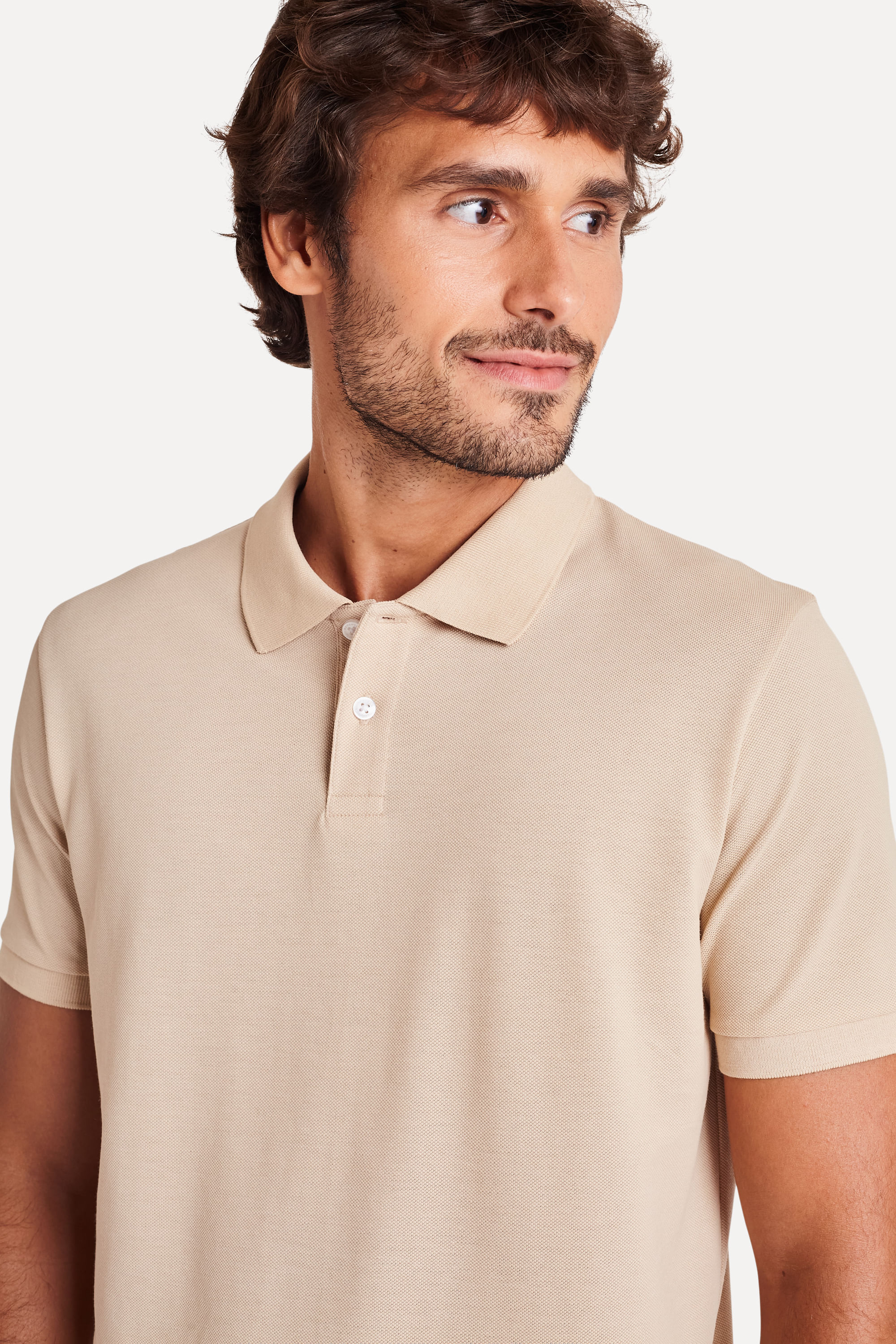 Polo-Basica-Masculina-Piquet-Algodao-Peruano-Palha-PP-02