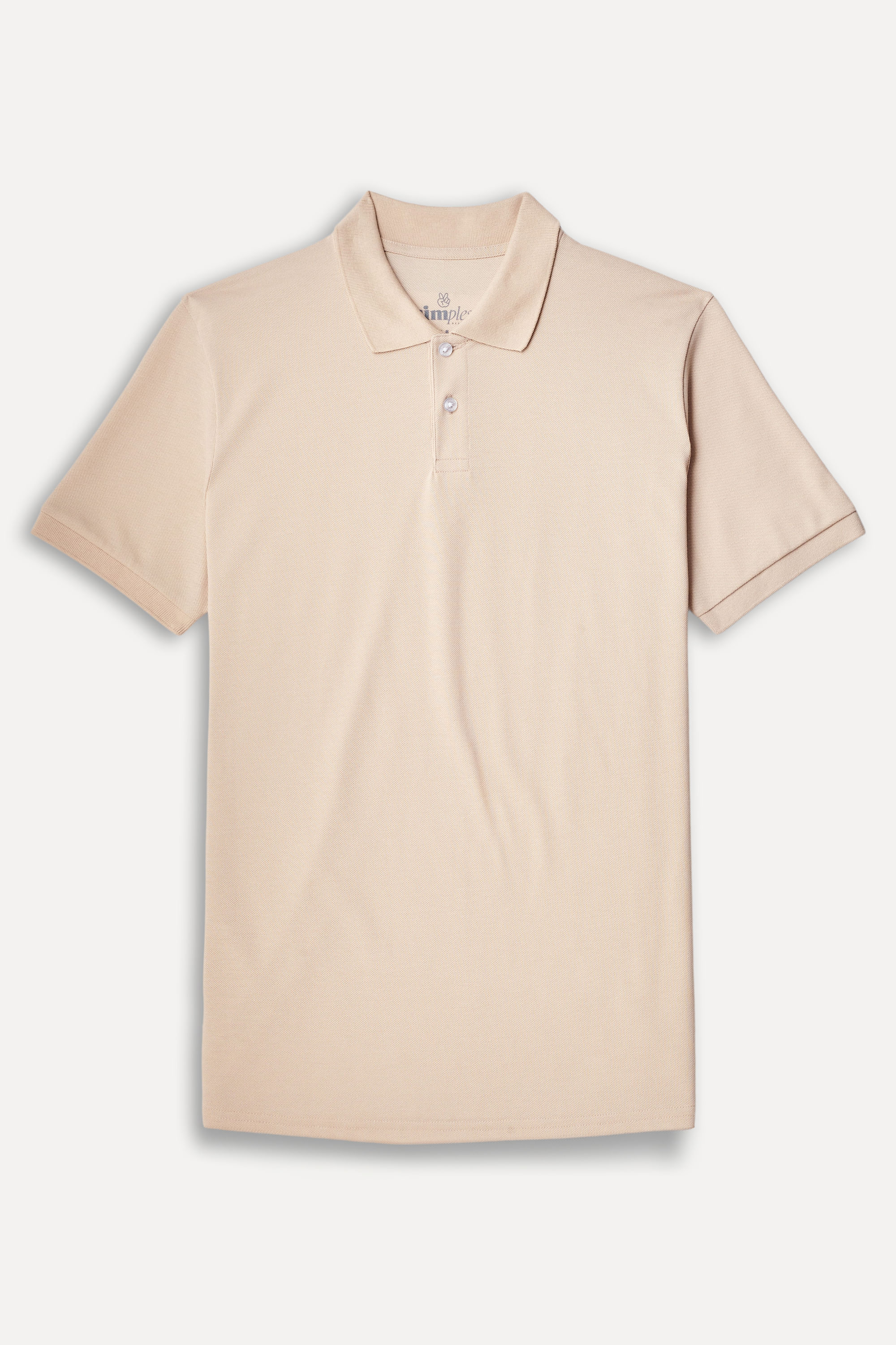 Polo-Basica-Masculina-Piquet-Algodao-Peruano-Palha-PP-06