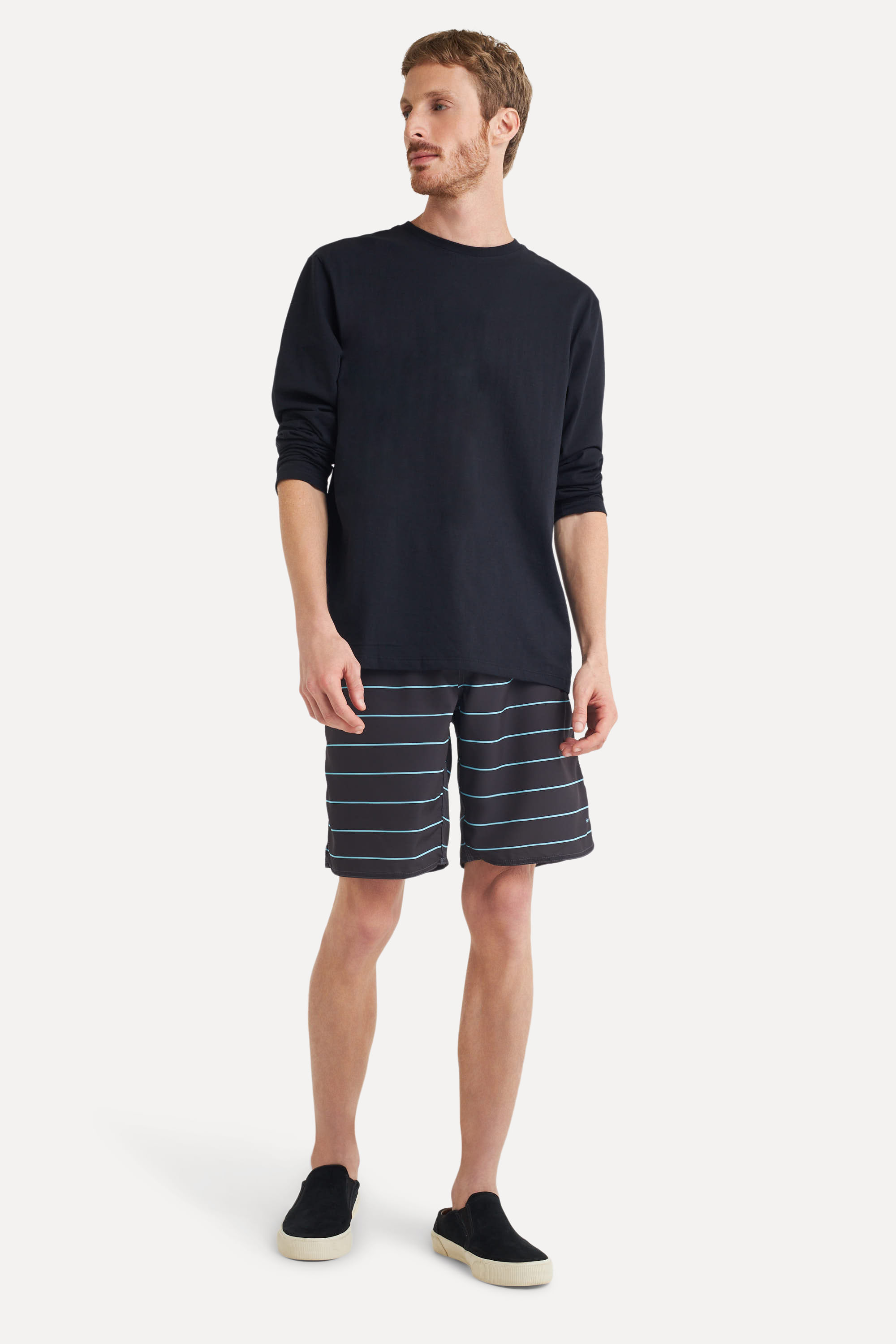 Bermuda-Praia-Listrada-Masculina-Fine-com-Cadarco-Cinza-Grafite-36-05