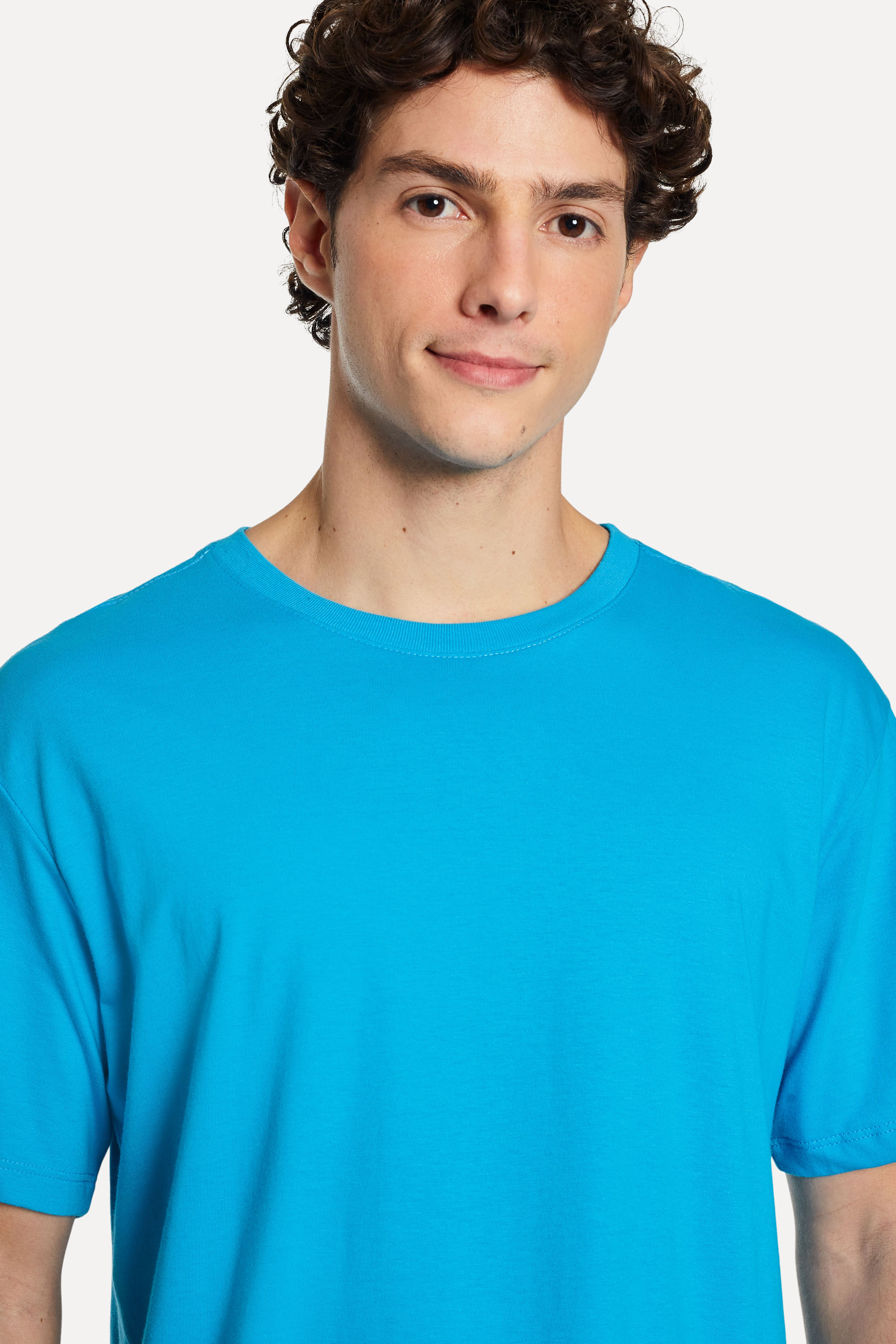 Camiseta-Basica-Masculina-Simples-Manga-Curta-Azul-Turquesa-PP-02