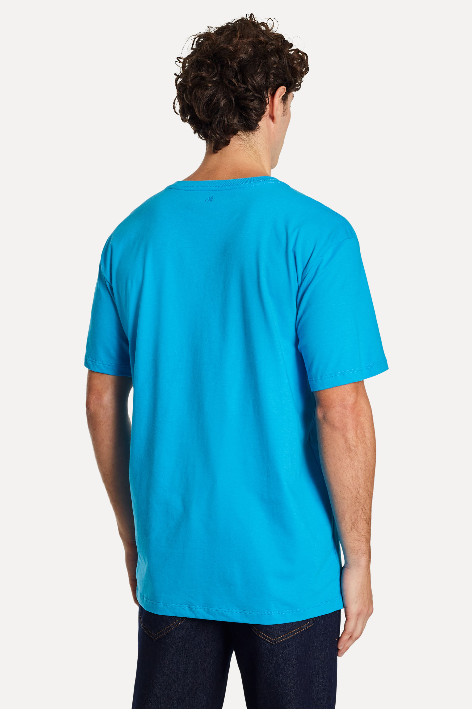 Camiseta-Basica-Masculina-Simples-Manga-Curta-Azul-Turquesa-PP-03