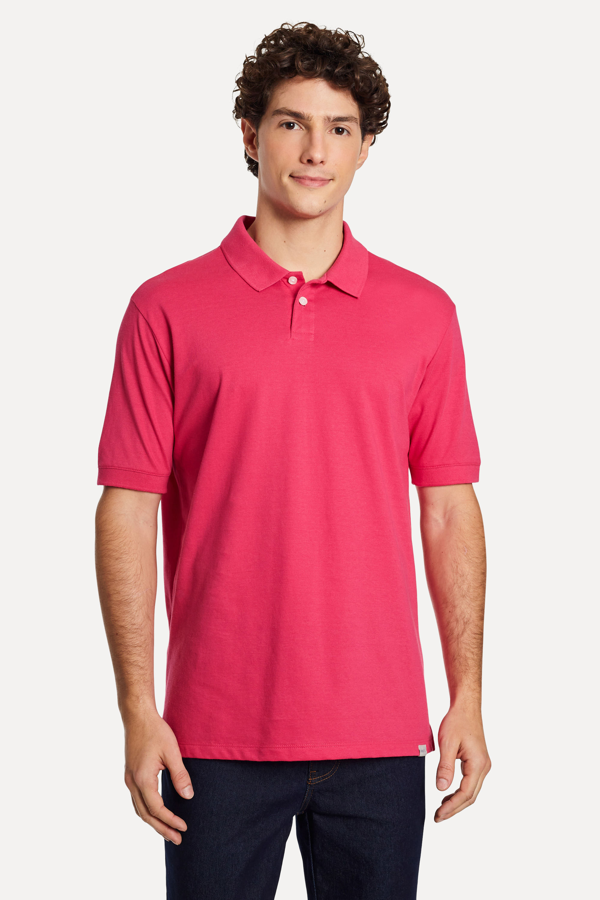 Polo-Basica-Masculina-Neo-Fenda-Lateral-Rosa-Pink-P-01