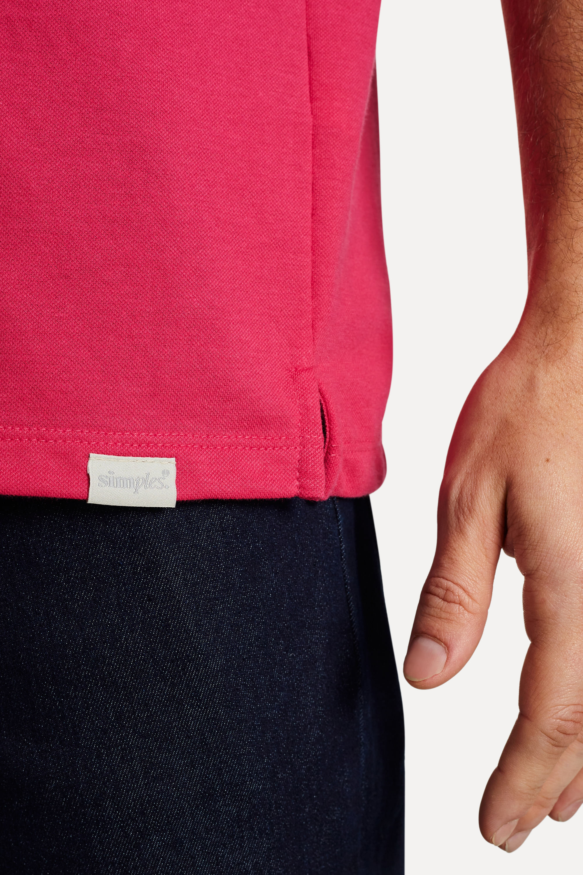 Polo-Basica-Masculina-Neo-Fenda-Lateral-Rosa-Pink-P-04