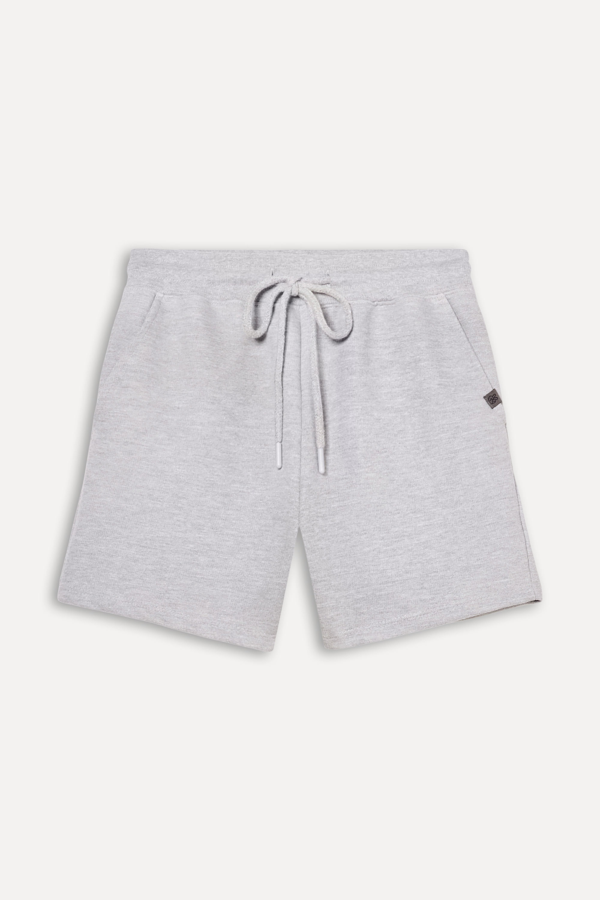 Short-Moletom-Feminino-Simples-com-Elastico-Cinza-Mescla-PP-06